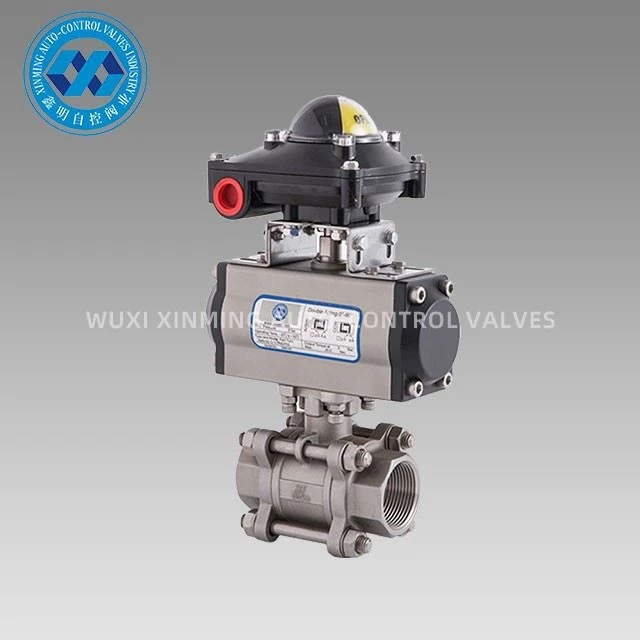 Pneumatic 3PC Stainless Steel Ball Valve