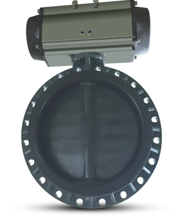 Actuator Control Pneumatic Pvc Butterfly Valve