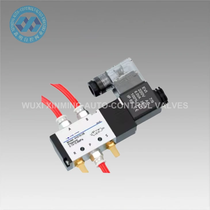 Válvula solenoide neumática de aleación de aluminio 52 AC220V 110V