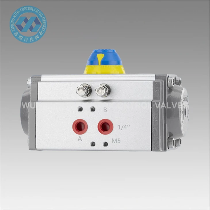 At GT Series Single And Double Acting Pneumatic Butterfly Valve Actuator 90 Degrees Rotation