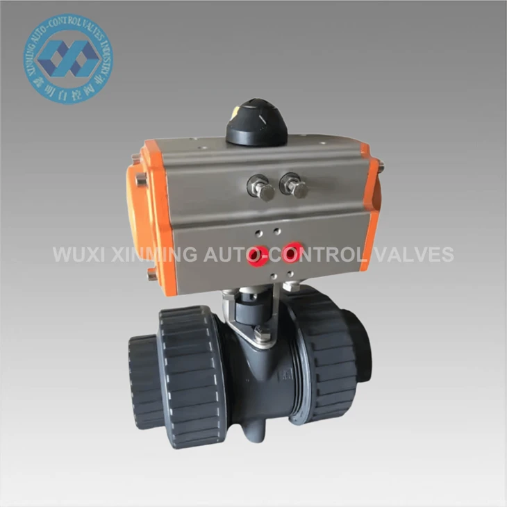 Double Sleeve Polyvinyl Chloride Ball Valve