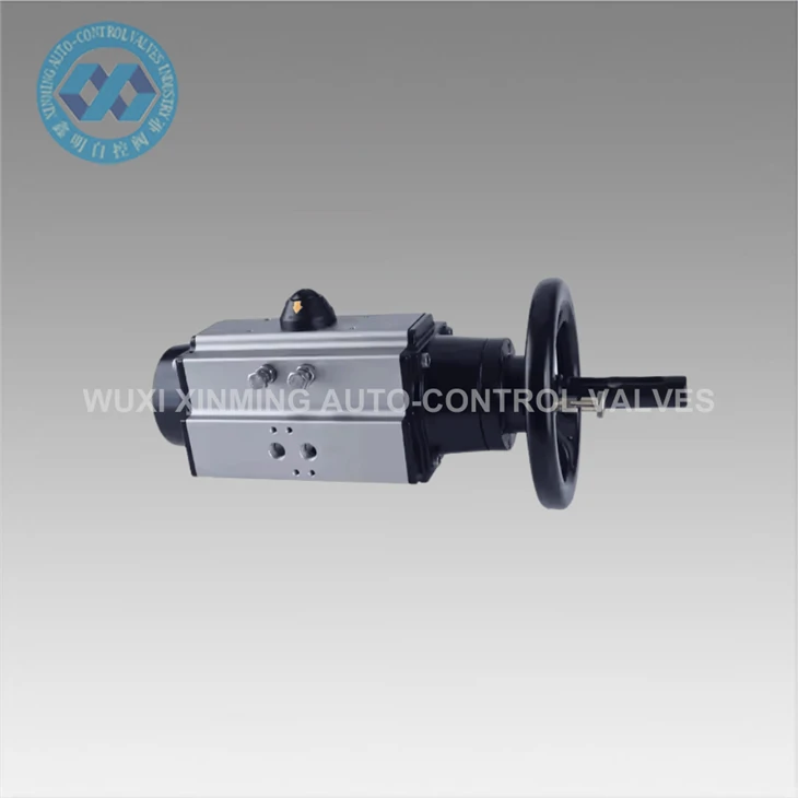 High Efficiency Air Single And Double Acting Air Handwheel Pneumatic Actuator
