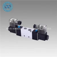 Válvula solenoide neumática de alto rendimiento dos - posición de cinco vías con bobina eléctrica