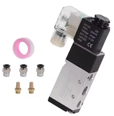 Válvula solenoide neumática 5 vías 2- Control de posición Air 12V 24V