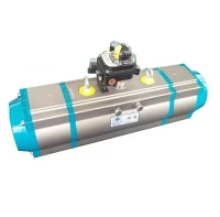 TRI CLAMP Válvula de bola de tres vías Actuador neumático de tres etapas