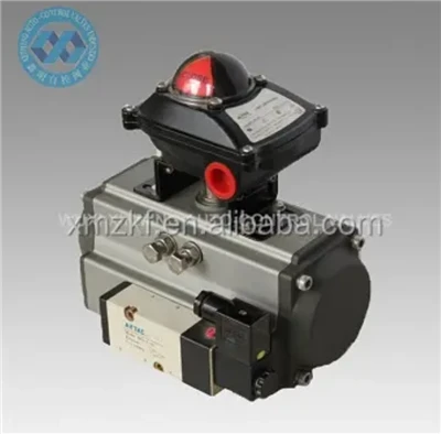 Válvula Actuador de cilindro neumático Airtac con indicador de posición del actuador y válvula solenoide de Airtac