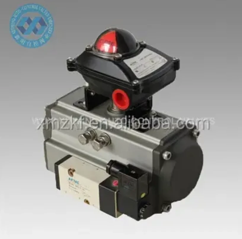 Válvula Actuador de cilindro neumático Airtac con indicador de posición del actuador y válvula solenoide de Airtac